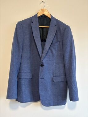 Armani Collezioni Blue Wool Blazer Size 50 (40R Medium)